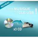 Clé USB personnalisable / 3 CDs