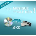 Clé USB personnalisable / 5 CDs