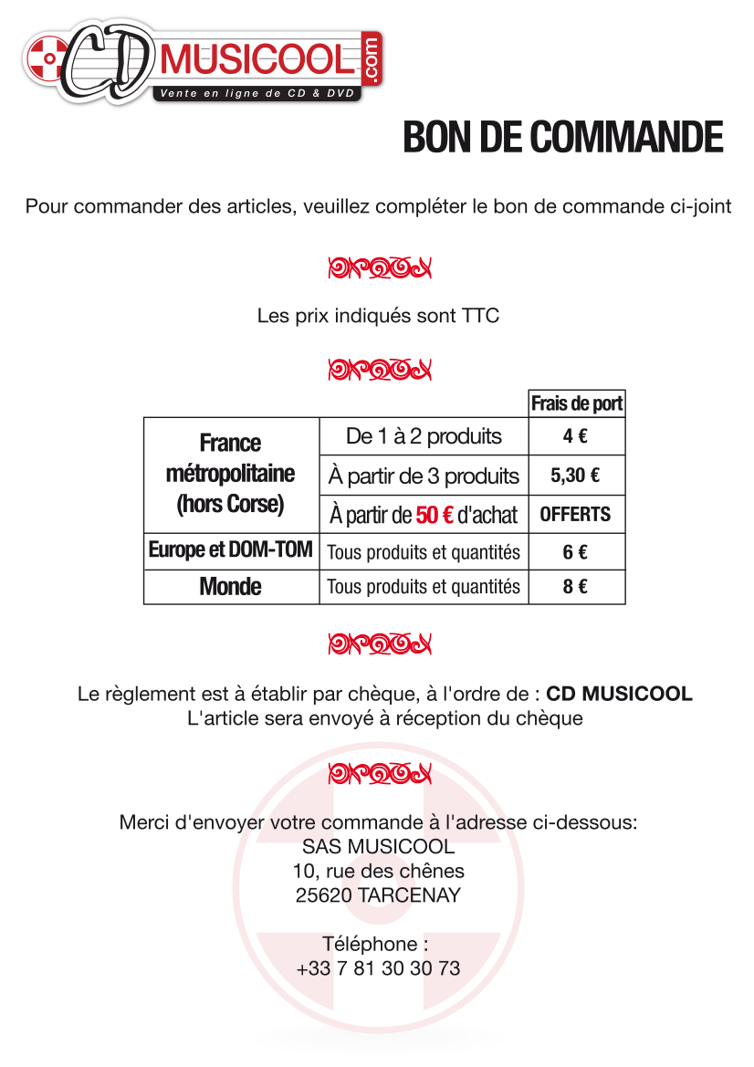 Bon de commande Page 1